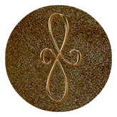 DAROUND 601 BZ SH BR Bronze Scroll Shimmer Brown Background